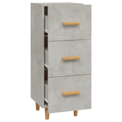 Sideboard Betongrau 34,5x34x90 cm Holzwerkstoff - Pazzar.ch