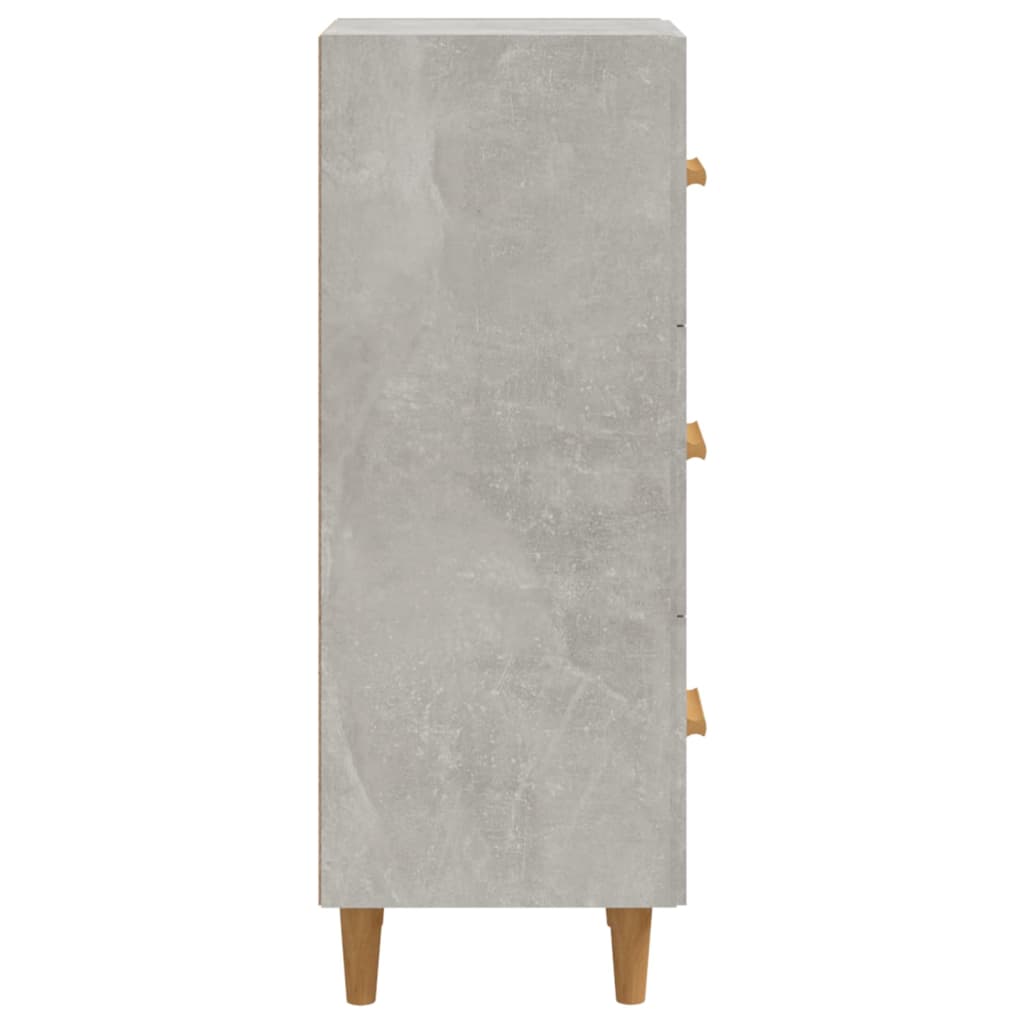 Sideboard Betongrau 34,5x34x90 cm Holzwerkstoff - Pazzar.ch