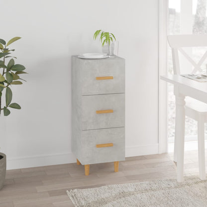 Sideboard Betongrau 34,5x34x90 cm Holzwerkstoff - Pazzar.ch