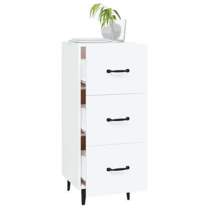 Sideboard Weiß 34,5x34x90 cm Holzwerkstoff - Pazzar.ch