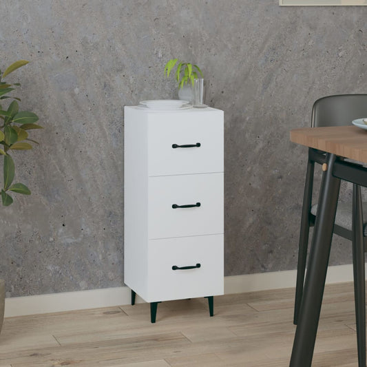 Sideboard Weiß 34,5x34x90 cm Holzwerkstoff - Pazzar.ch