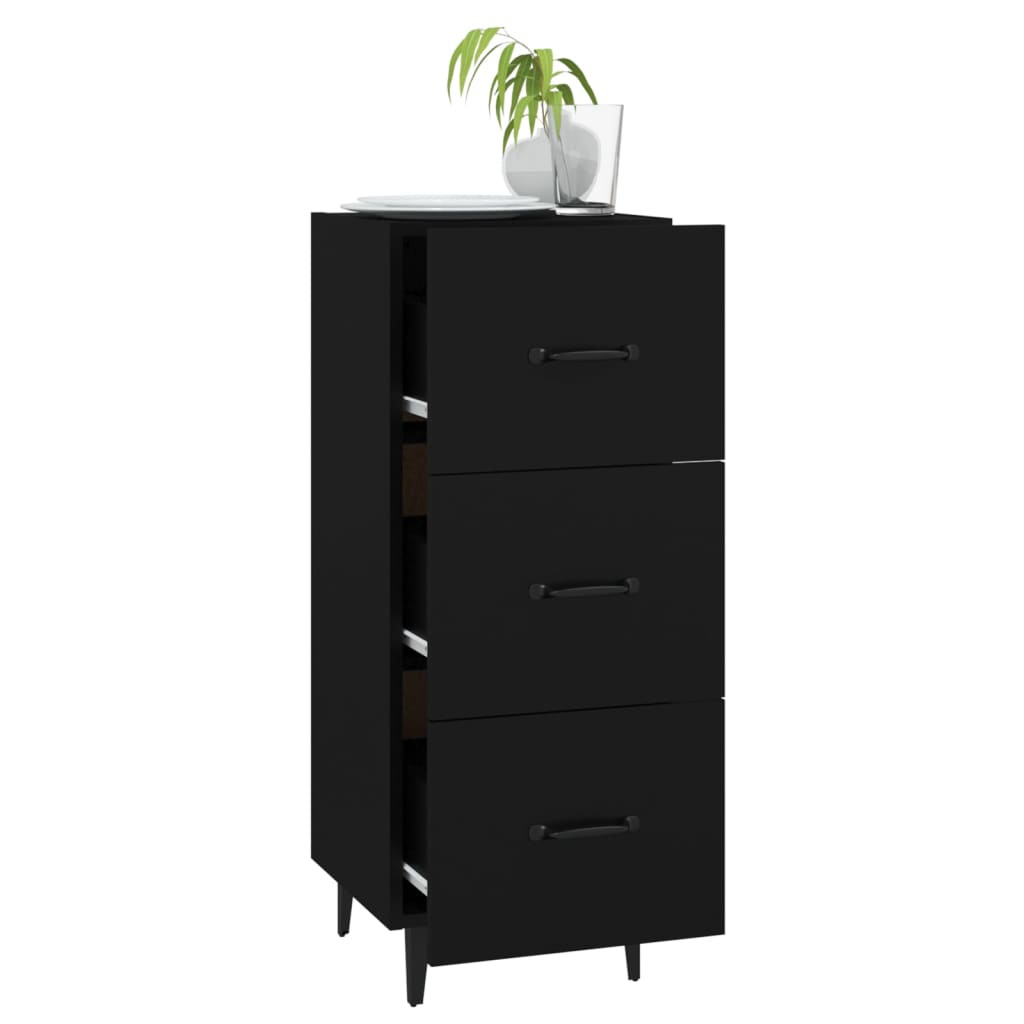 Sideboard Schwarz 34,5x34x90 cm Holzwerkstoff - Pazzar.ch