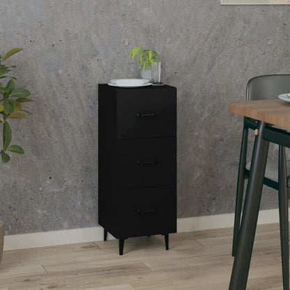 Sideboard Schwarz 34,5x34x90 cm Holzwerkstoff - Pazzar.ch