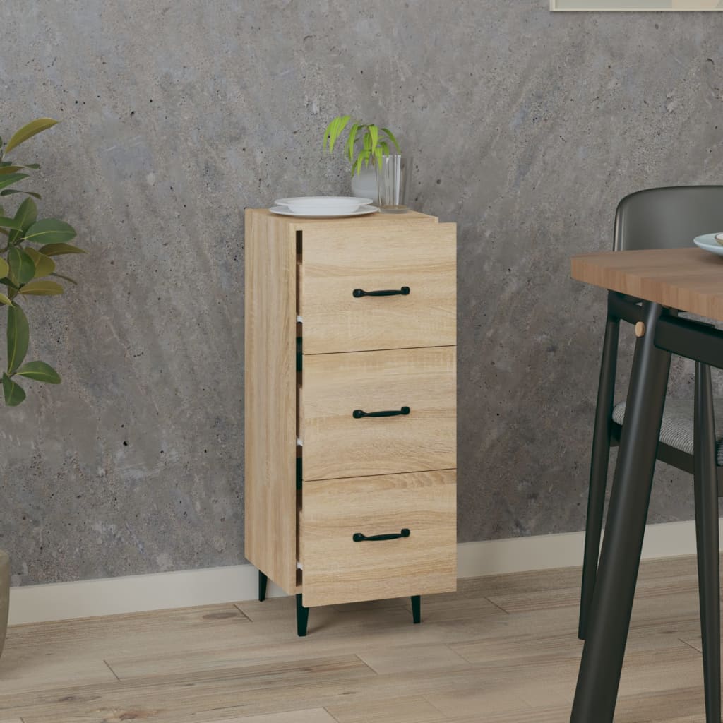 Sideboard Sonoma-Eiche 34,5x34x90 cm Holzwerkstoff - Pazzar.ch