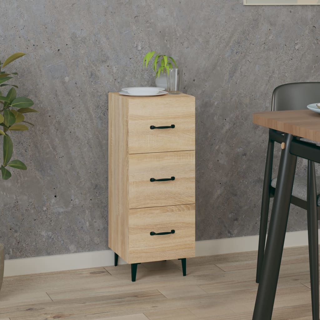Sideboard Sonoma-Eiche 34,5x34x90 cm Holzwerkstoff - Pazzar.ch