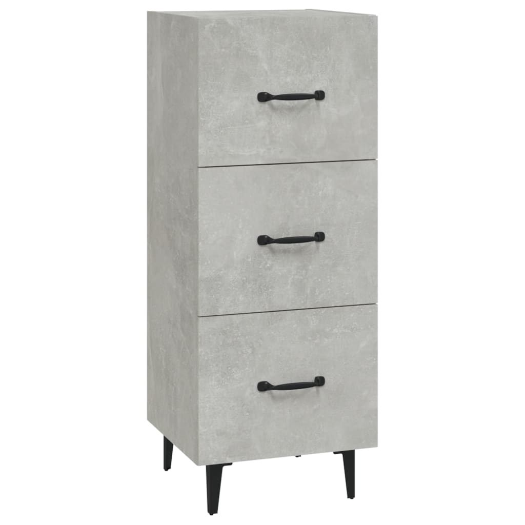 Sideboard Betongrau 34,5x34x90 cm Holzwerkstoff - Pazzar.ch