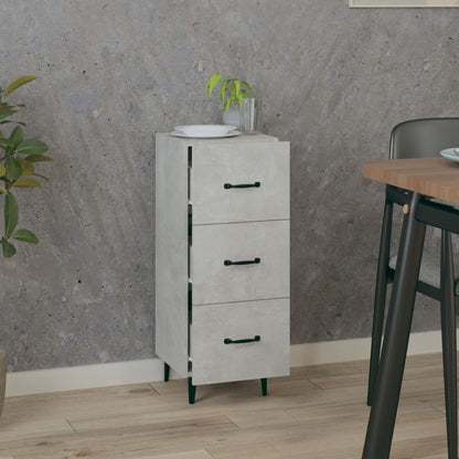 Sideboard Betongrau 34,5x34x90 cm Holzwerkstoff - Pazzar.ch