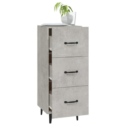 Sideboard Betongrau 34,5x34x90 cm Holzwerkstoff - Pazzar.ch