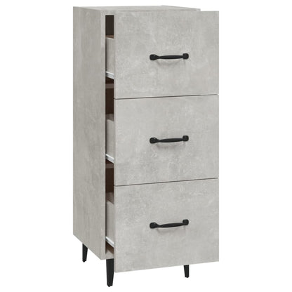 Sideboard Betongrau 34,5x34x90 cm Holzwerkstoff - Pazzar.ch