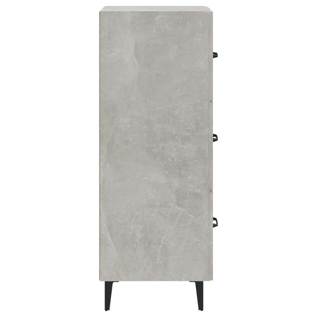Sideboard Betongrau 34,5x34x90 cm Holzwerkstoff - Pazzar.ch