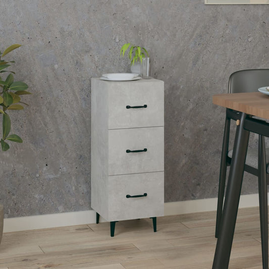 Sideboard Betongrau 34,5x34x90 cm Holzwerkstoff - Pazzar.ch