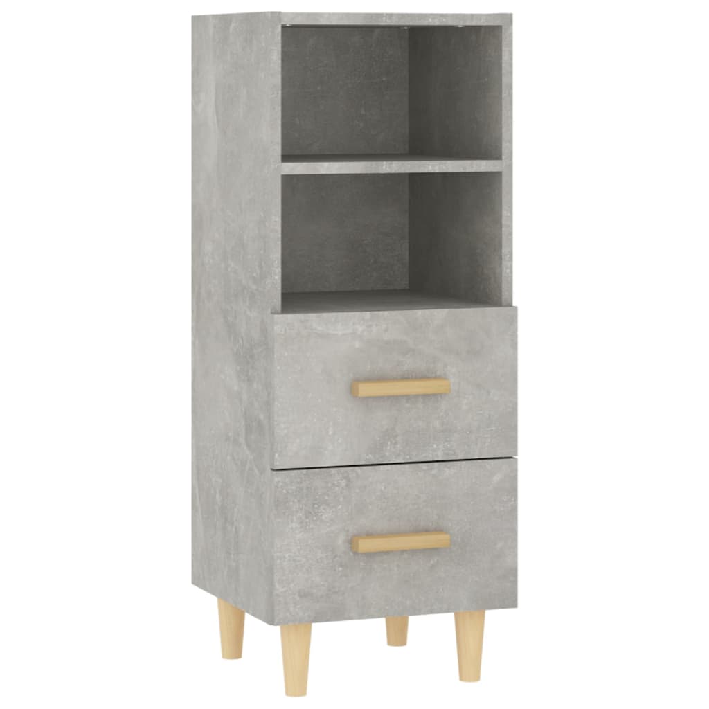 Sideboard Betongrau 34,5x34x90 cm Holzwerkstoff - Pazzar.ch