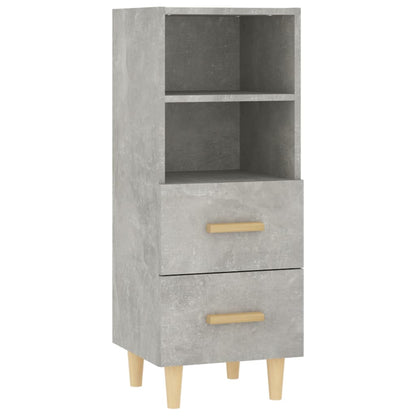 Sideboard Betongrau 34,5x34x90 cm Holzwerkstoff - Pazzar.ch