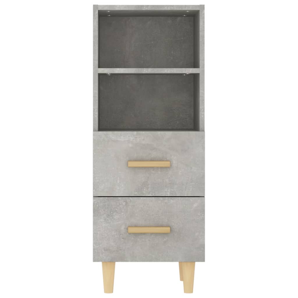 Sideboard Betongrau 34,5x34x90 cm Holzwerkstoff - Pazzar.ch