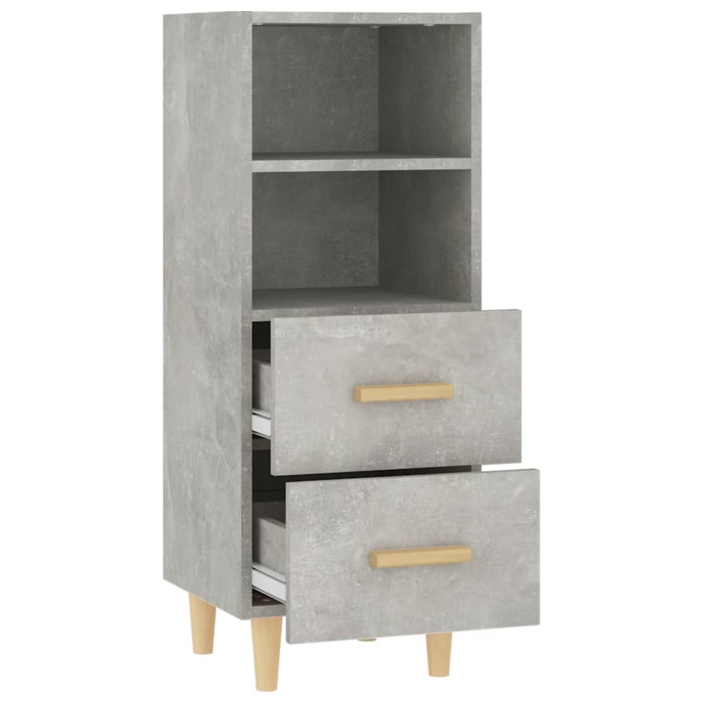 Sideboard Betongrau 34,5x34x90 cm Holzwerkstoff - Pazzar.ch