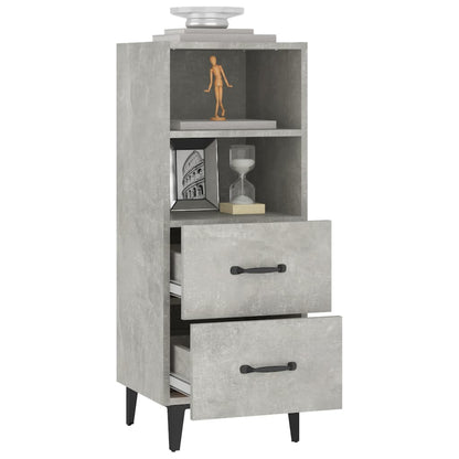 Sideboard Betongrau 34,5x34x90 cm Holzwerkstoff - Pazzar.ch