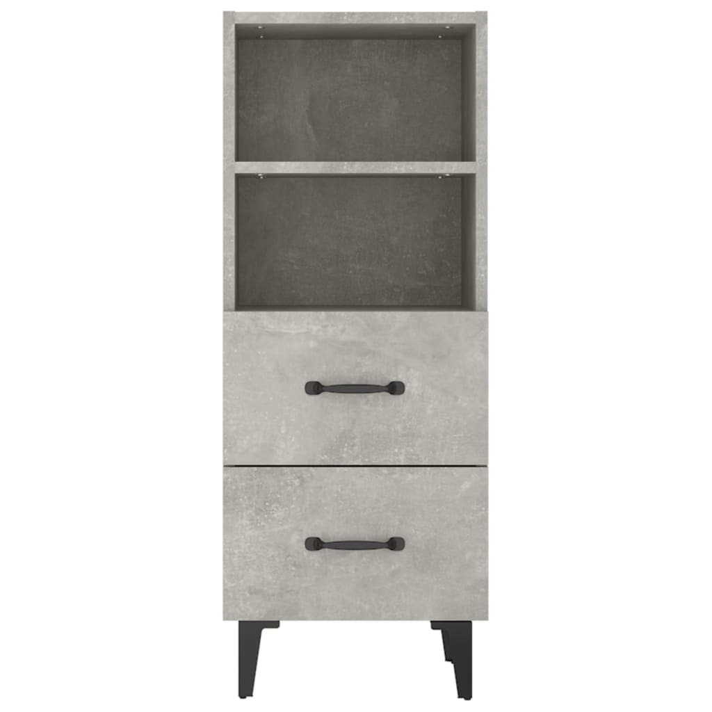 Sideboard Betongrau 34,5x34x90 cm Holzwerkstoff - Pazzar.ch