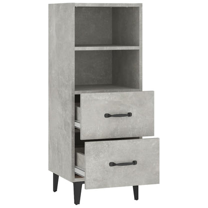 Sideboard Betongrau 34,5x34x90 cm Holzwerkstoff - Pazzar.ch