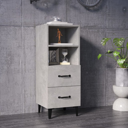 Sideboard Betongrau 34,5x34x90 cm Holzwerkstoff - Pazzar.ch