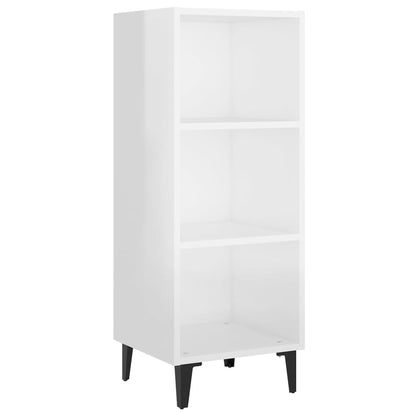 Sideboard Hochglanz-Weiß 34,5x32,5x90 cm Holzwerkstoff - Pazzar.ch