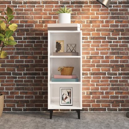 Sideboard Hochglanz-Weiß 34,5x32,5x90 cm Holzwerkstoff - Pazzar.ch