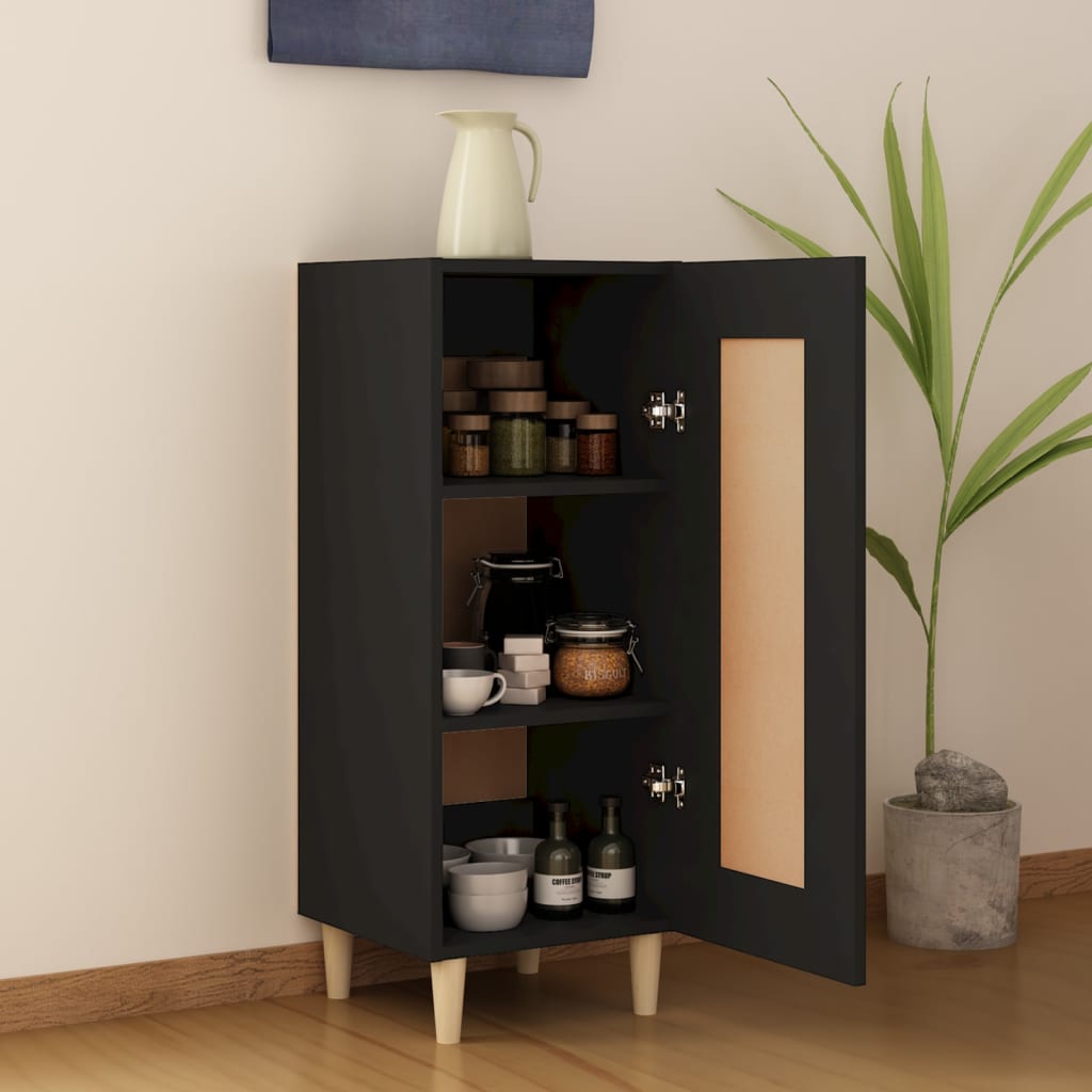 Sideboard Schwarz 34,5x34x90 cm Holzwerkstoff - Pazzar.ch