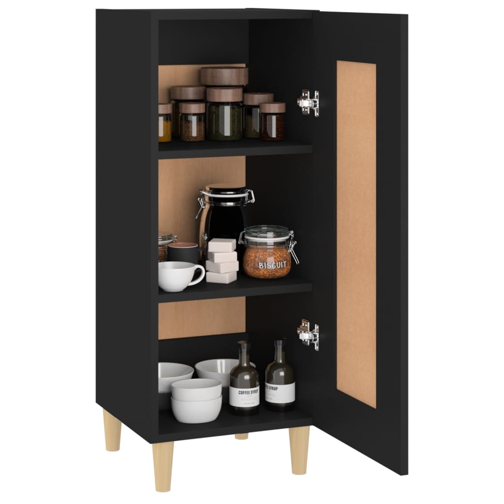 Sideboard Schwarz 34,5x34x90 cm Holzwerkstoff - Pazzar.ch
