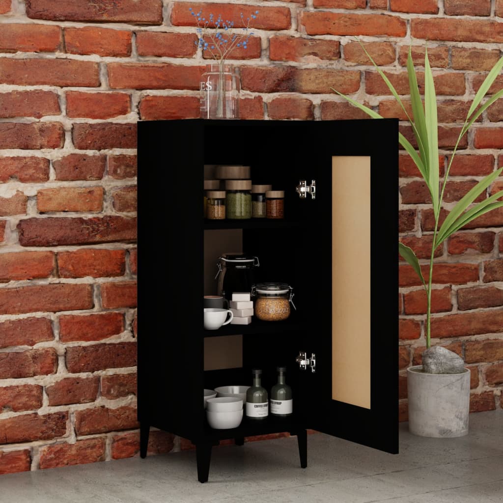 Sideboard Schwarz 34,5x34x90 cm Holzwerkstoff - Pazzar.ch
