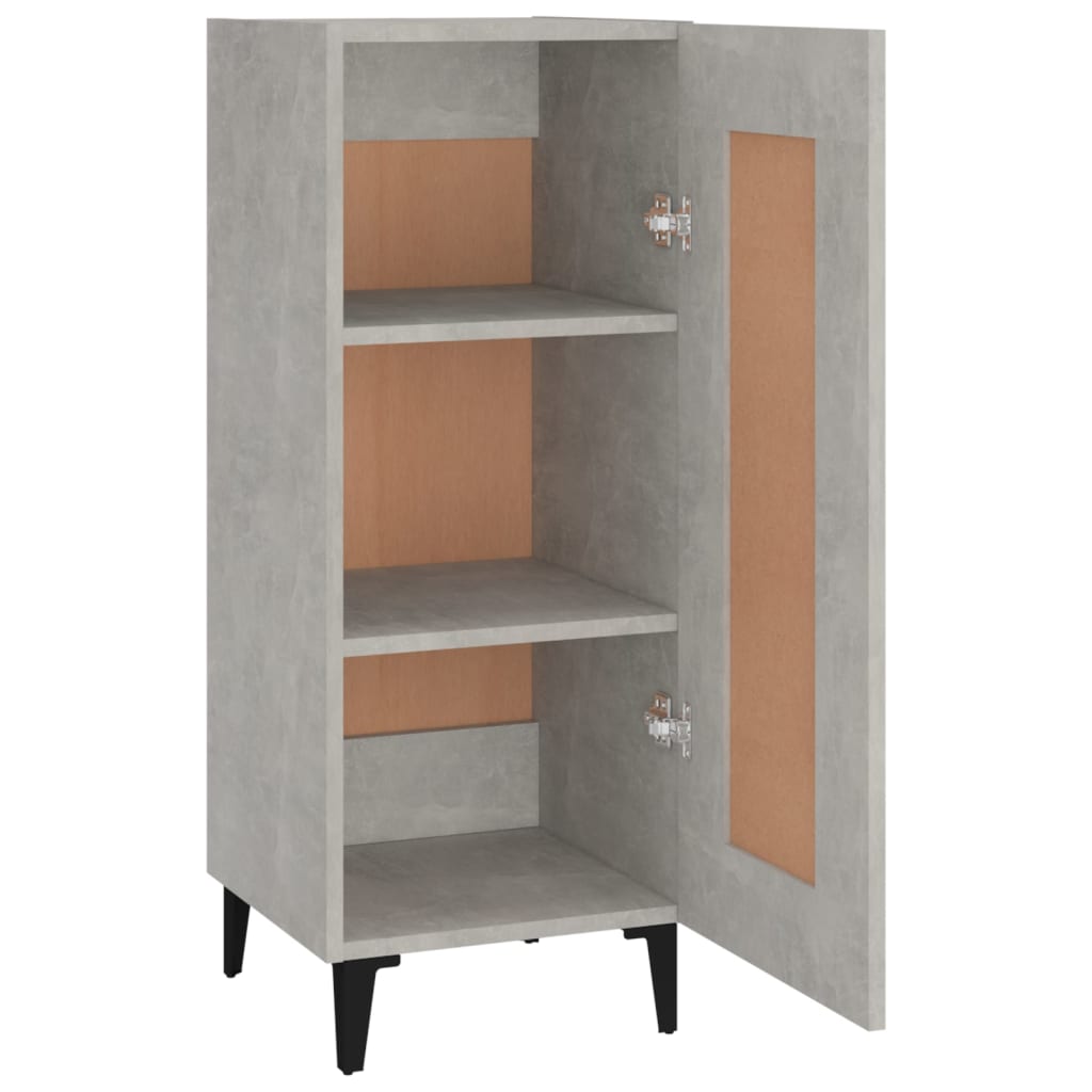 Sideboard Betongrau 34,5x34x90 cm Holzwerkstoff - Pazzar.ch