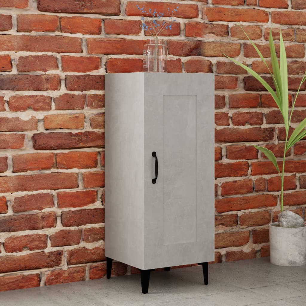 Sideboard Betongrau 34,5x34x90 cm Holzwerkstoff - Pazzar.ch
