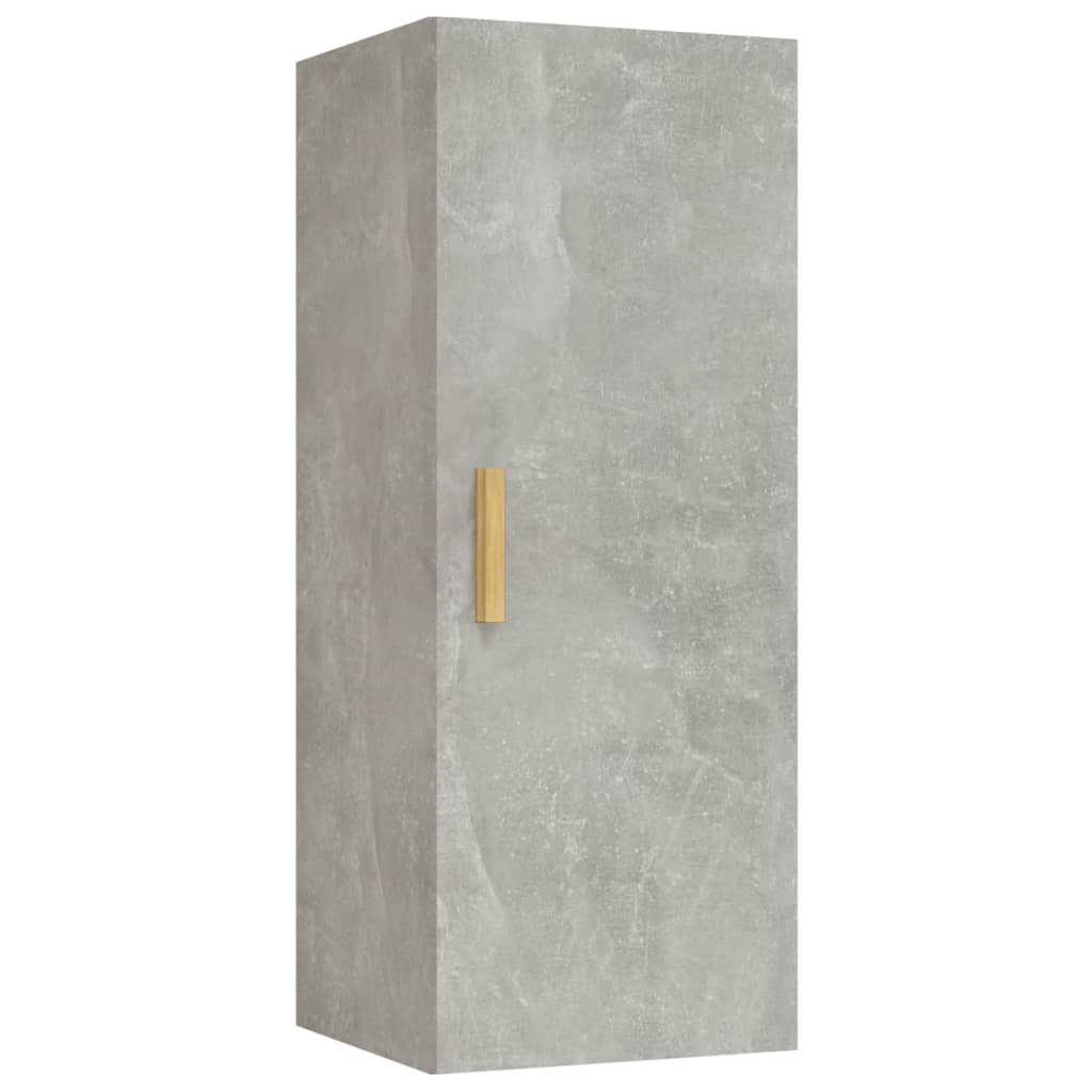 Wandschrank Betongrau 34,5x34x90 cm Holzwerkstoff - Pazzar.ch