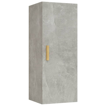 Wandschrank Betongrau 34,5x34x90 cm Holzwerkstoff - Pazzar.ch