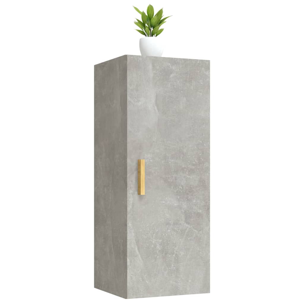 Wandschrank Betongrau 34,5x34x90 cm Holzwerkstoff - Pazzar.ch