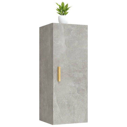 Wandschrank Betongrau 34,5x34x90 cm Holzwerkstoff - Pazzar.ch