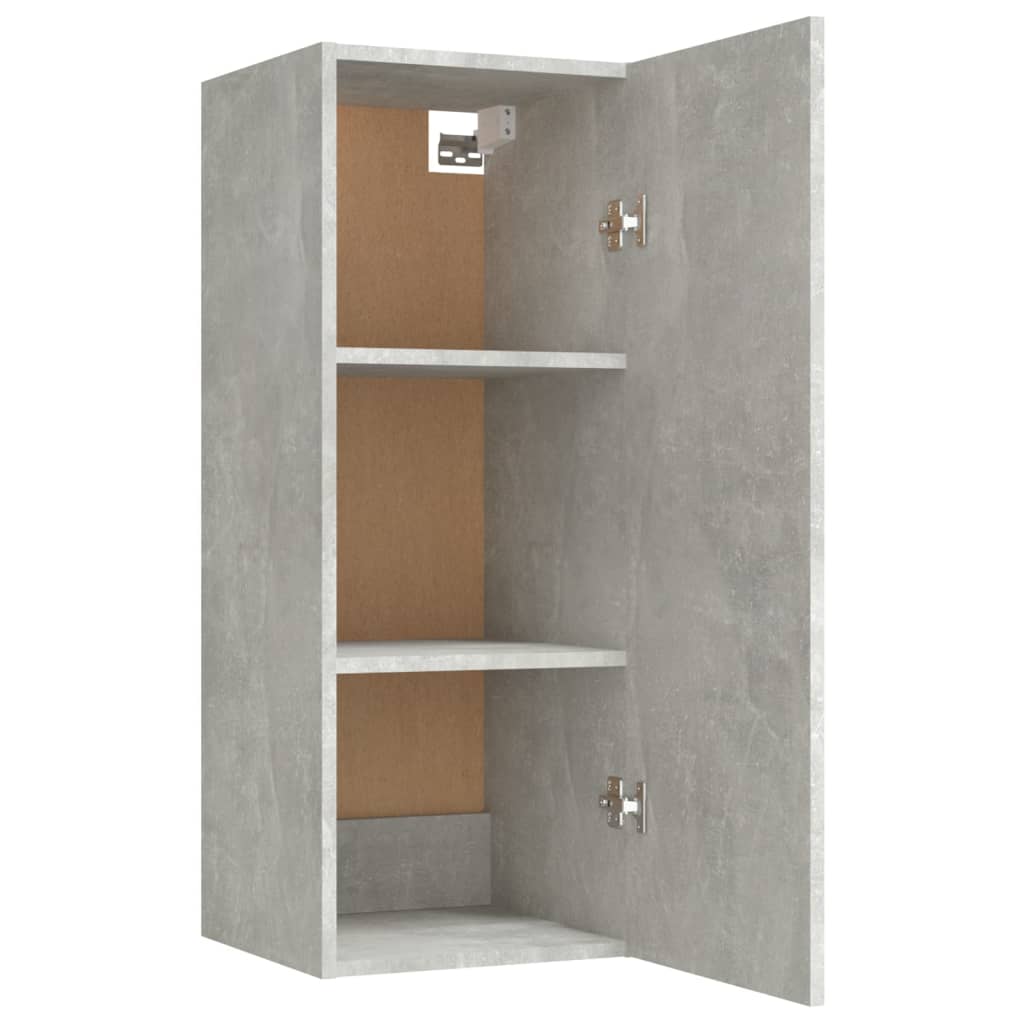 Wandschrank Betongrau 34,5x34x90 cm Holzwerkstoff - Pazzar.ch