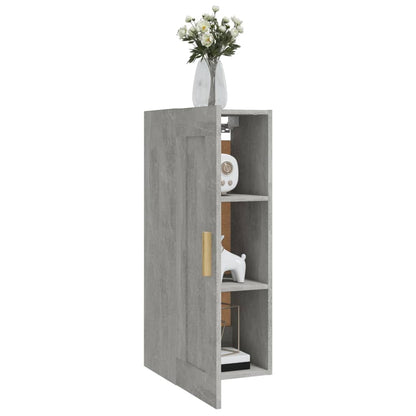Wandschrank Betongrau 35x34x90 cm Holzwerkstoff - Pazzar.ch