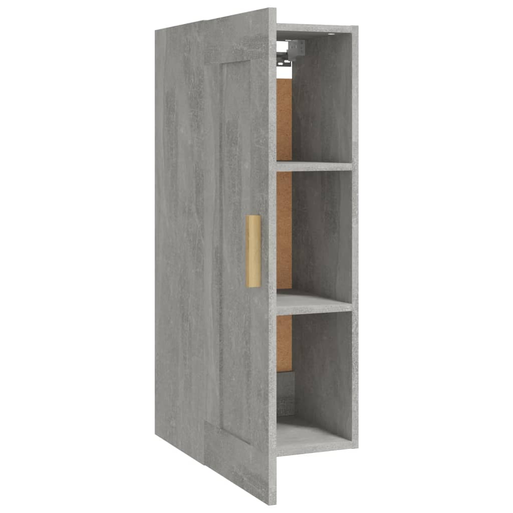 Wandschrank Betongrau 35x34x90 cm Holzwerkstoff - Pazzar.ch