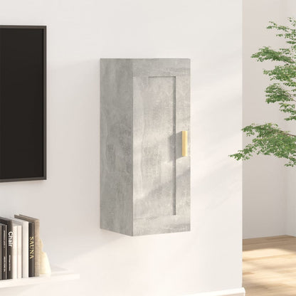 Wandschrank Betongrau 35x34x90 cm Holzwerkstoff - Pazzar.ch