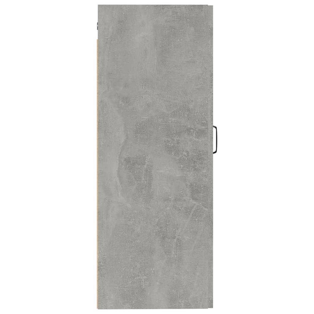 Hängeschrank Betongrau 35x34x90 cm Holzwerkstoff - Pazzar.ch