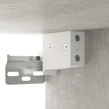 Hängeschrank Betongrau 35x34x90 cm Holzwerkstoff - Pazzar.ch