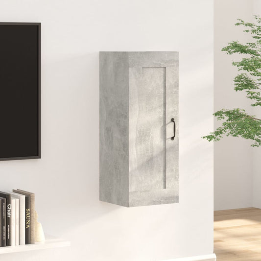 Hängeschrank Betongrau 35x34x90 cm Holzwerkstoff - Pazzar.ch
