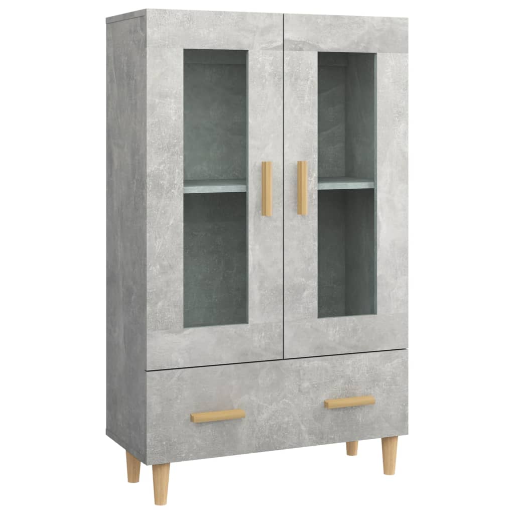 Highboard Betongrau 70x31x115 cm Holzwerkstoff - Pazzar.ch
