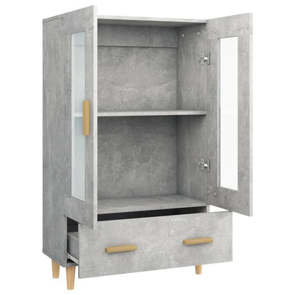 Highboard Betongrau 70x31x115 cm Holzwerkstoff - Pazzar.ch