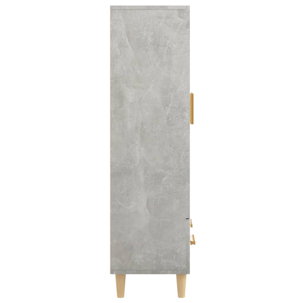 Highboard Betongrau 70x31x115 cm Holzwerkstoff - Pazzar.ch