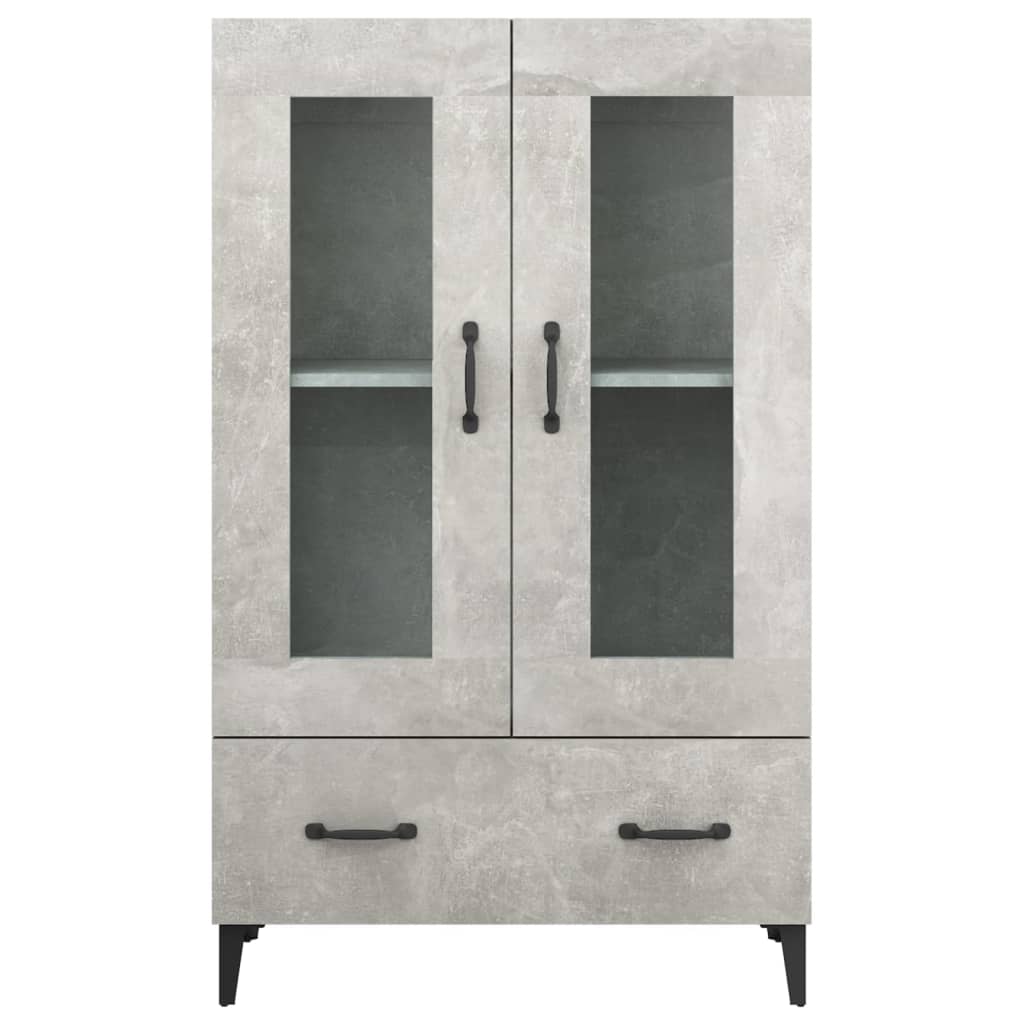 Highboard Betongrau 70x31x115 cm Holzwerkstoff - Pazzar.ch