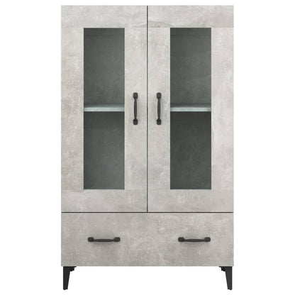 Highboard Betongrau 70x31x115 cm Holzwerkstoff - Pazzar.ch