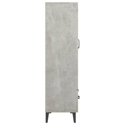 Highboard Betongrau 70x31x115 cm Holzwerkstoff - Pazzar.ch