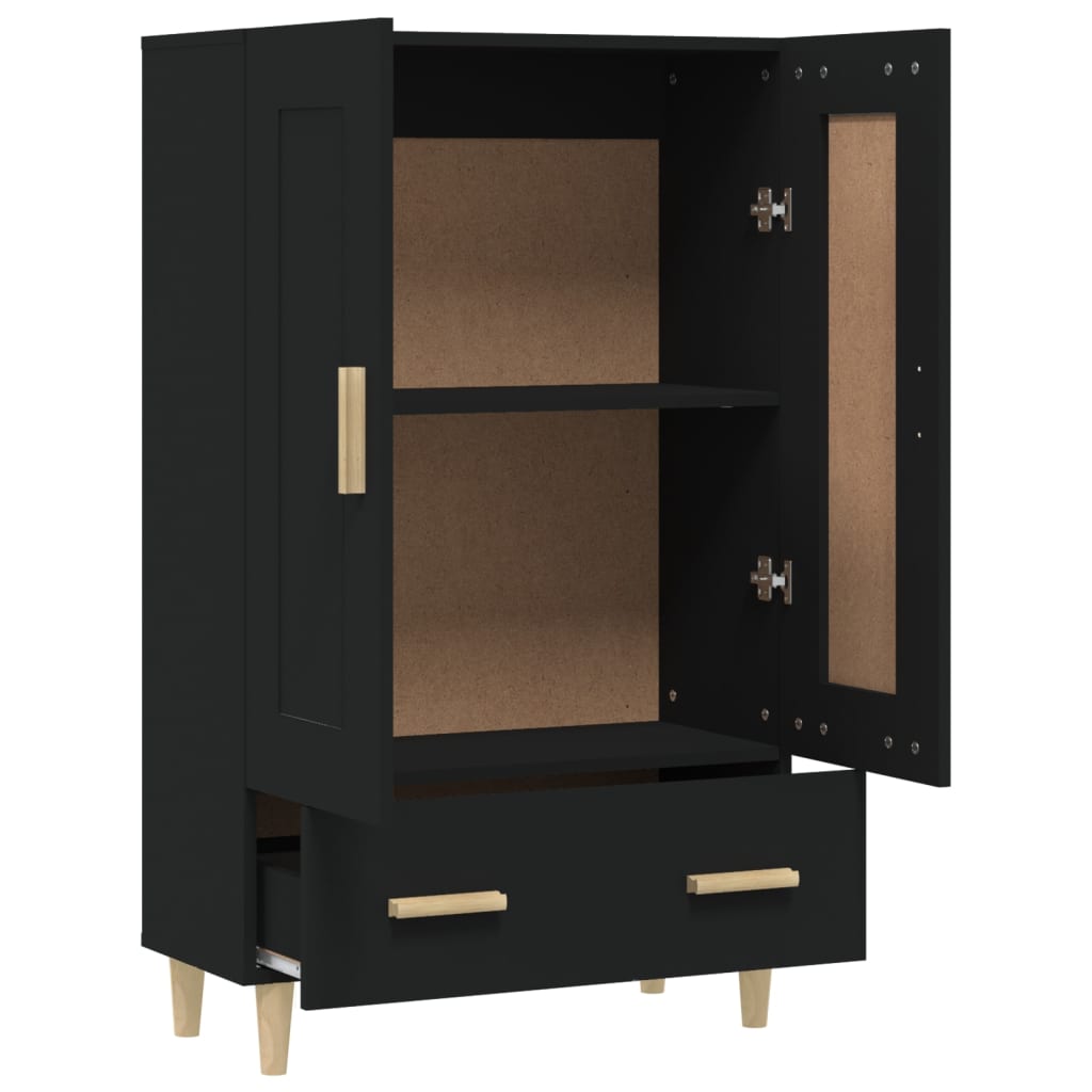 Highboard Schwarz 70x31x115 cm Holzwerkstoff - Pazzar.ch