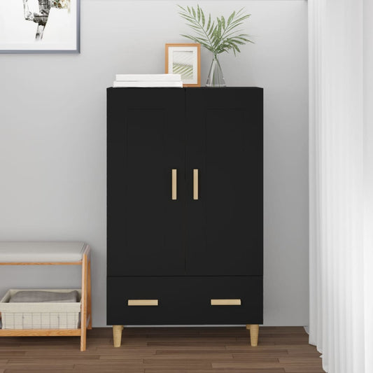 Highboard Schwarz 70x31x115 cm Holzwerkstoff - Pazzar.ch