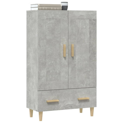 Highboard Betongrau 70x31x115 cm Holzwerkstoff - Pazzar.ch